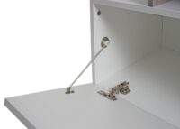 TV-Rack Lowboard Fernsehtisch 45x161x40cm Beton-Optik weiss