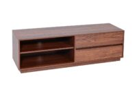 TV-Rack Fernsehtisch Lowboard Kommode mit Schublade 42x140x40cm Walnuss-Optik