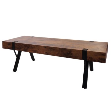 TV-Rack Fernsehtisch Lowboard Metall 42x120x40cm dunkle Wildeiche