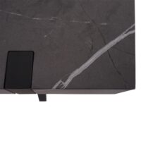 TV-Rack Fernsehtisch Lowboard Metall 42x120x40cm Marmor-Optik grau