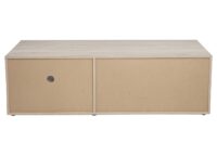 TV-Rack TV-Board Lowboard 43x140x41cm Eiche-Optik weiss