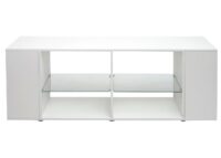 TV-Rack TV-Board Lowboard 50x144x40cm Hochglanz weiss