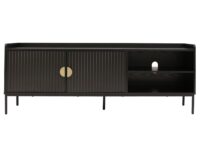 TV-Rack TV-Board Lowboard MDF 56x150x40cm Holzoptik schwarz
