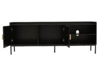 TV-Rack TV-Board Lowboard MDF 56x150x40cm Holzoptik schwarz