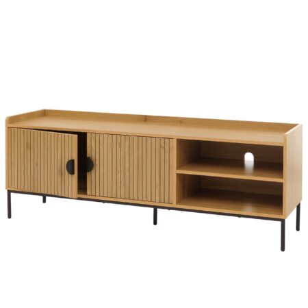 TV-Rack TV-Board Lowboard MDF 56x150x40cm natur
