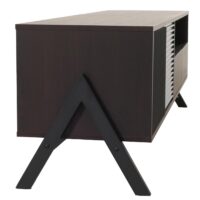 TV-Rack Lowboard TV-Schrank 2 Schubladen Türen 48x155x40cm Walnuss-Optik