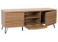 TV-Rack Lowboard TV-Schrank 3D-Design 52x142x44cm natur