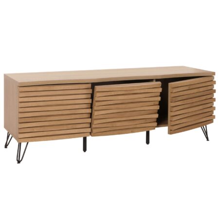 TV-Rack Lowboard TV-Schrank 3D-Design 52x142x44cm natur