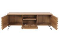 TV-Rack Lowboard TV-Schrank 3D-Design 52x142x44cm natur