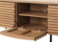 TV-Rack Lowboard TV-Schrank 3D-Design 52x142x44cm natur