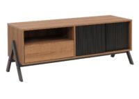 TV-Rack Lowboard TV-Schrank Schiebetür 49x120x40cm natur
