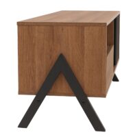 TV-Rack Lowboard TV-Schrank Schiebetür 49x120x40cm natur