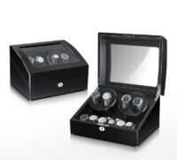 Uhrenbeweger für 4 + 6 Uhren Holz 5 Modi abschliessbar