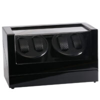 Uhrenbeweger für 4 Uhren Holz carbon Optik