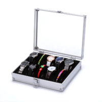 Uhrenbox für 10 Uhren Aluminium Uhrenkoffer