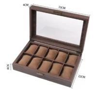 Uhrenbox für 10 Uhren Holz