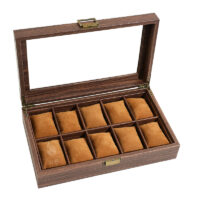 Uhrenbox für 10 Uhren Holz
