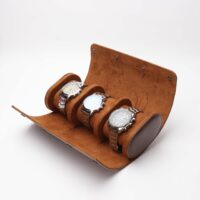 Uhrenetui Echtleder Uhrenrolle für 3 Uhren