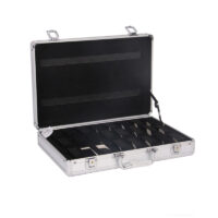 Uhrenkoffer für 24 Uhren Aluminium Uhrenbox