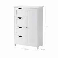 VASAGLE Badezimmerschrank Kommode
