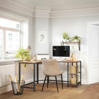 VASAGLE Industrie Look Eckschreibtisch