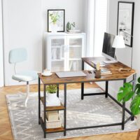 VASAGLE Industrie Look Eckschreibtisch