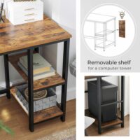 VASAGLE Industrie Look Eckschreibtisch