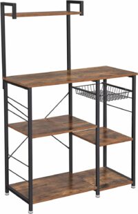 VASAGLE Küchenregal mit Metallkorb