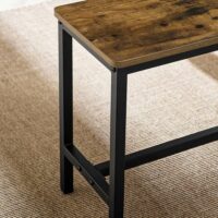 VASAGLE Küchentisch-Set mit 2 Bänken Industrie-Design