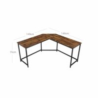 VASAGLE L-förmiger Computertisch