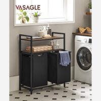 VASAGLE Wäschekorb mit 2 Fächern