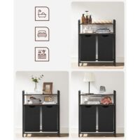 VASAGLE Wäschekorb mit 2 Fächern