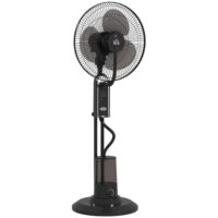 Ventilator oszillierend mit Wasserkühlung und Luftbefeuchter schwarz