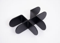 Metall Verbindungsstück schwarz für Akustik Trennwand 4-fach