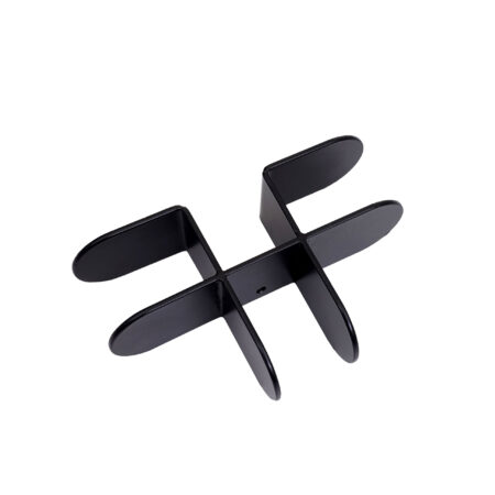 Metall Verbindungsstück schwarz für Akustik Trennwand 4-fach