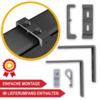 Große Vertikalmarkise 250x180 cm für optimalen Schatten und Schutz vor direkter Sonneneinstrahlung.