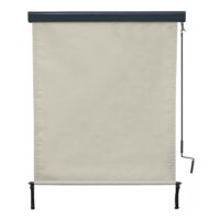 Vertikalmarkise creme 250x140 cm Außenrollo mit UV-Schutz