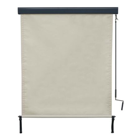 Vertikalmarkise creme 250x140 cm Außenrollo mit UV-Schutz