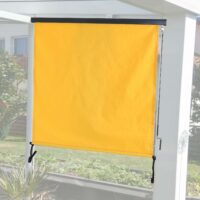 Vertikalmarkise gelb 250x180 cm UV-Schutz 50 Sichtschutz außen