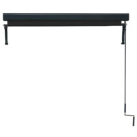 Vertikalmarkise schwarz 250x180 cm Outdoor Sichtschutz mit UV-Schutz