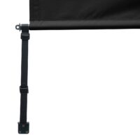 Vertikalmarkise schwarz 250x180 cm Outdoor Sichtschutz mit UV-Schutz