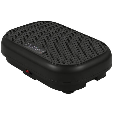 Vibrationsplatte mit Fernbedienung Muskelaufbau LED schwarz
