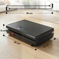 Vibrationsplatte Fitnessgerät rutschfest mit Widerstandsbändern