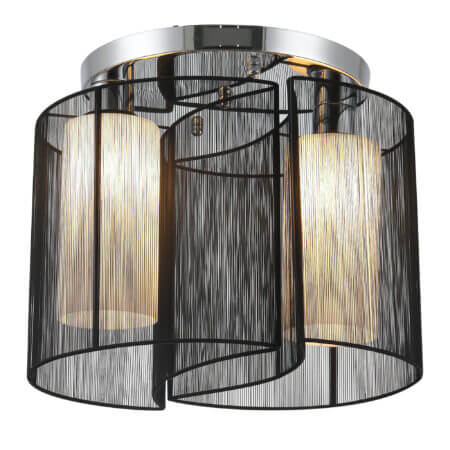 Vintage Deckenlampe 2-flammig Ø47,5x33cm Schwarz – Produktfoto zeigt modernes Design, hochwertige Materialien und funktionale Eigenschaften ideal für Wohn- oder Arbeitsbereiche. Perfekt als Einrichtungsinspiration oder zur Produktpräsentation in einem Onlineshop.