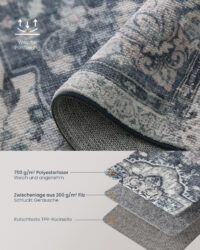 Vintage-Teppich Wohnzimmerteppich 80x150cm.