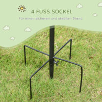 Vogelfutterstation freistehend für Wildvögel Garten Stahl