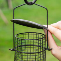 Vogelfutterstation freistehend für Wildvögel Garten Stahl