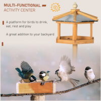 Vogelhaus (113x40x40cm) mit Zinkdach.