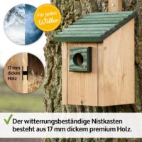 Vogelhaus NaturNest Pultdach wetterfest und robust