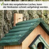 Vogelhaus NaturNest Satteldach wetterfest und robust